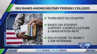 EKU ranks among the most military friendly colleges