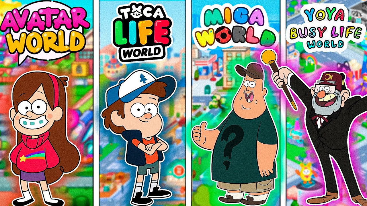 CREATING CHARACTERS  GRAVITY FALLS  | AVATAR WORLD | TOCA BOCA | MIGA WORLD | YOYA WORLD