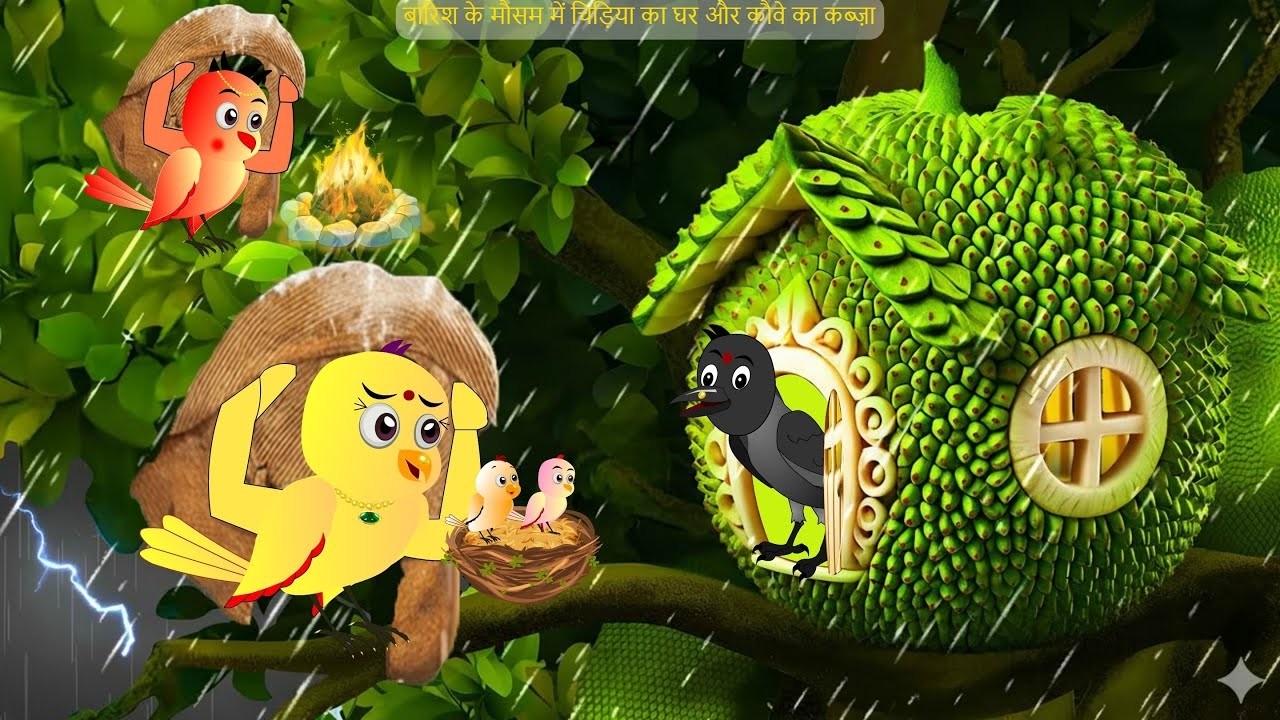 Rano Chidiya Wala Cartoon | कार्टून चिड़िया | NewTuni Achi Cartoon | Hindi Kahani Dekhao | Chichu TV