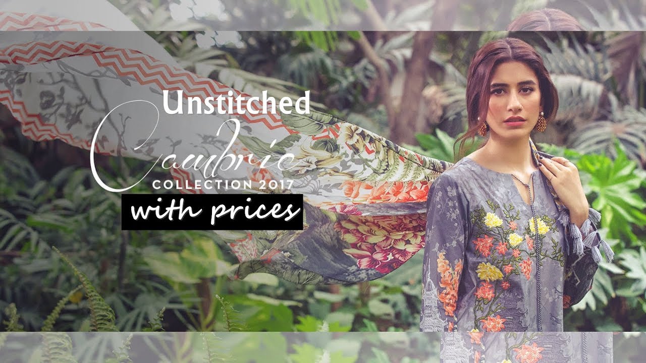 Cross stitch unstitched cambric collection 2017-18