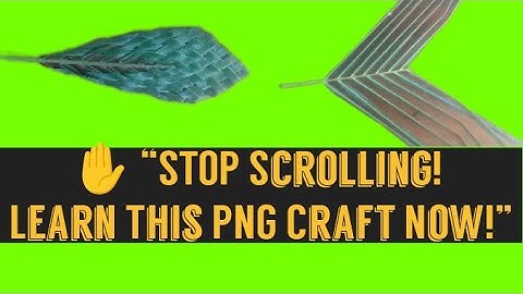 DIY Coconut Leaf Body Fan | Simple PNG Handcraft Tutorial