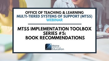 MTSS Implementation Toolbox Series #5: Book Recommendations