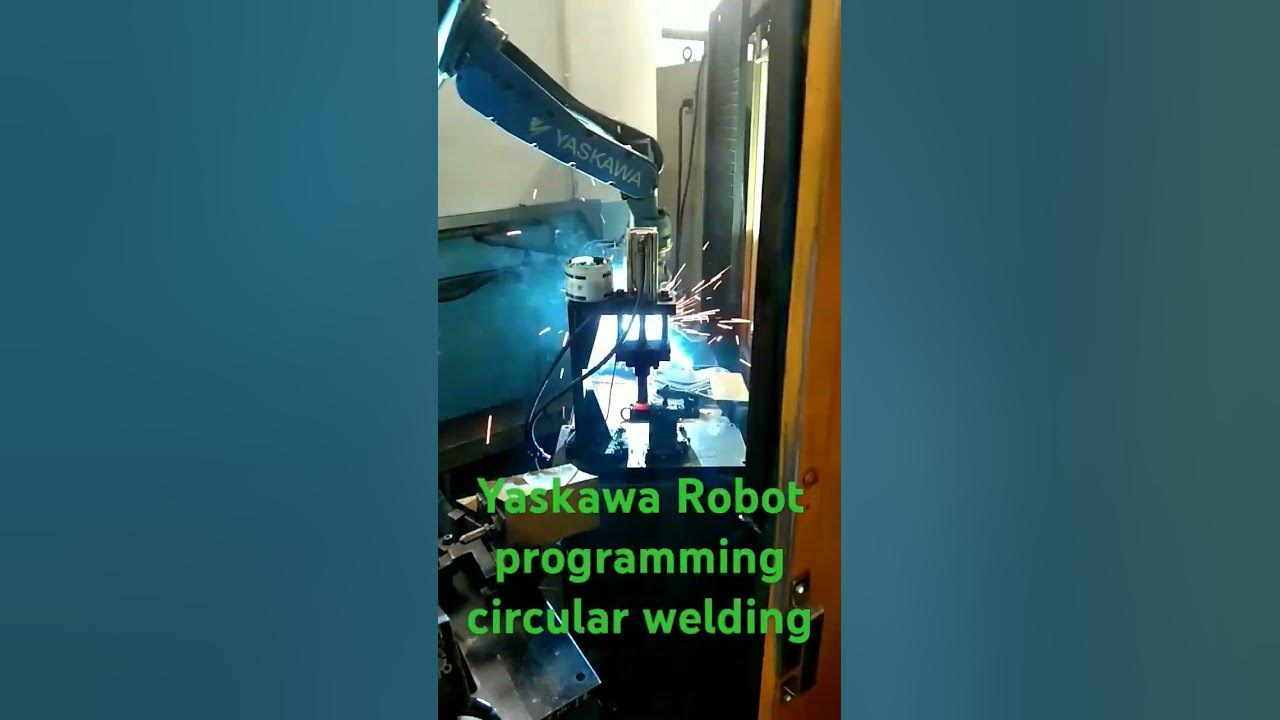 Yaskawa robot circular welding programming ||Robot# welding MIG Robot ...