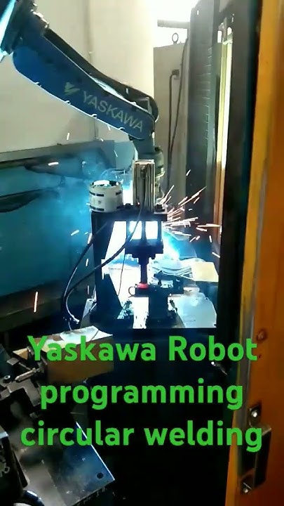 Yaskawa robot circular welding programming ||Robot# welding MIG Robot ...