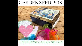 *NEW ARRIVALS!  Regency Garden Seed Boxes. Vintage Style Jane Austen Gifts! LOVE Home & Garden