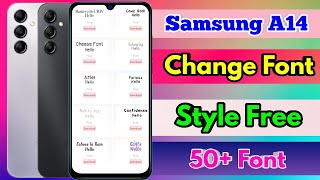 how to change font style in samsung a14 | samsung a14 font style change screenshot 1