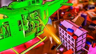 Amazing Green Army Men Helicopter Attacks the Enemy Toy House in this Toy Soldiers Game! screenshot 5