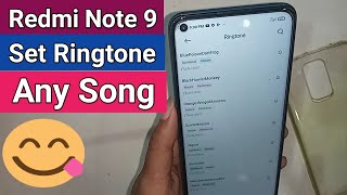 Redmi note 9 Set ringtone any Music