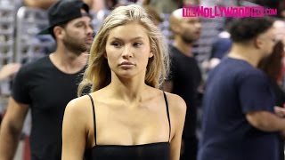 Josie Canseco Supports Her Boyfriend Mike Stud At The Power 106 Basketball Game 9.11.16