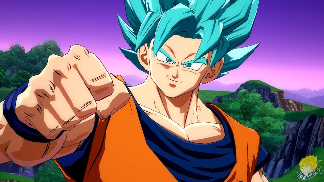 Super Saiyan Blue Goku Hair - Dragon Ball FighterZ Wiki - wide 1