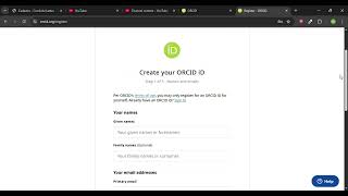 How To Create an ORCID ID