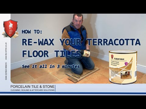 LTP-テラコッタの床をきれいにし、再封し、ワックスをかける方法