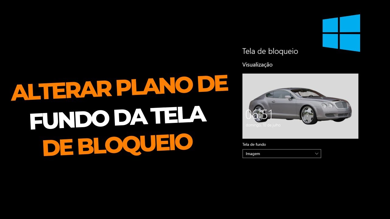 Como Alterar Plano De Fundo Da Tela De Bloqueio Do Windows 10 - YouTube