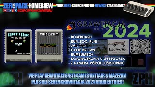 NEW Atari 8-Bit Games: : AntiAir, 7x 2024 Grawitacja GameJam Entries, MazezaM screenshot 4