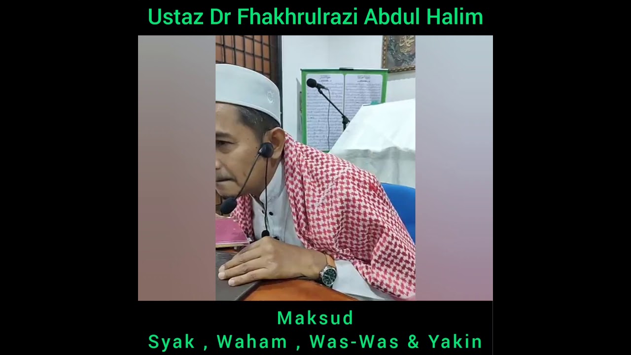 Maksud Syak Waham Was Was Yakin Youtube