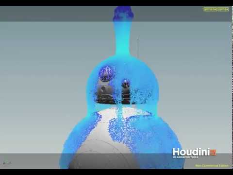 Viscous Fluid Sim in Houdini 14 - YouTube