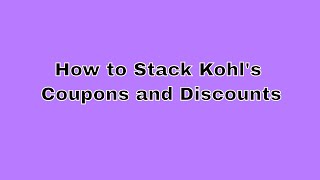 How to Stack Kohl's Coupons and Discounts screenshot 5