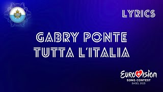 S  Gabry Ponte  Tutta Litalia  San Marino Eurovision 2025