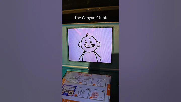 The Canyon Stunt (on the DSi) #flipnote #animation #dsi