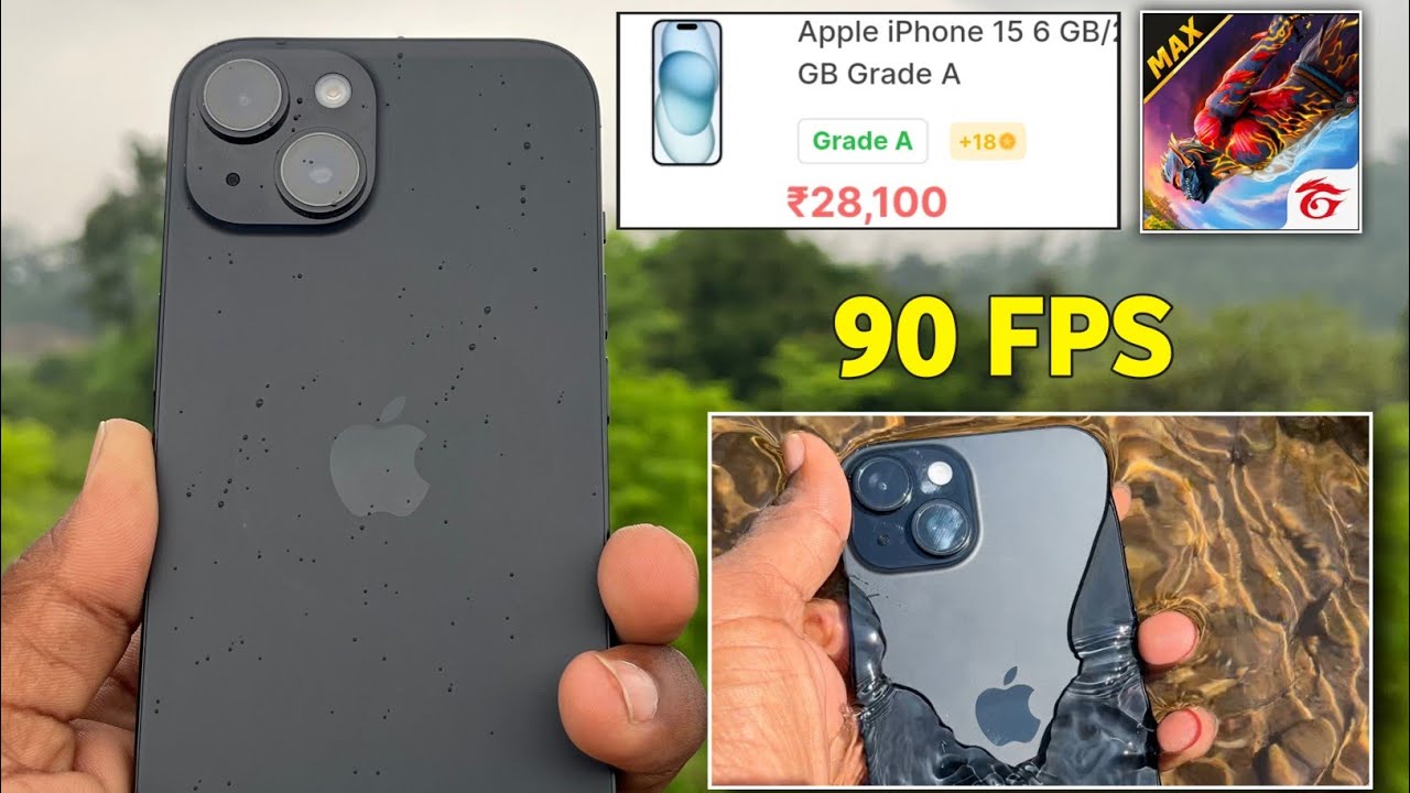 iphone 15 cashify super sale unboxing // iphone 15 unboxing gaming test // iphone 15 free fire test