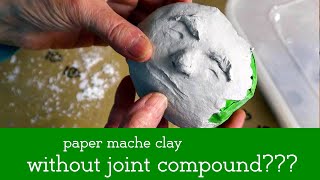 The Best Paper Clay Recipe without water  How to make paper clay for  modeling 