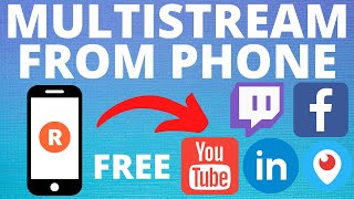 How To Multistream from a Phone - iPhone & Android - Livestream to Twitch, YouTube, Facebook screenshot 4
