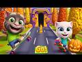 2 Worlds + Boss Fight in One Video #3 🎃💥 Talking Tom Gold Run Mix!