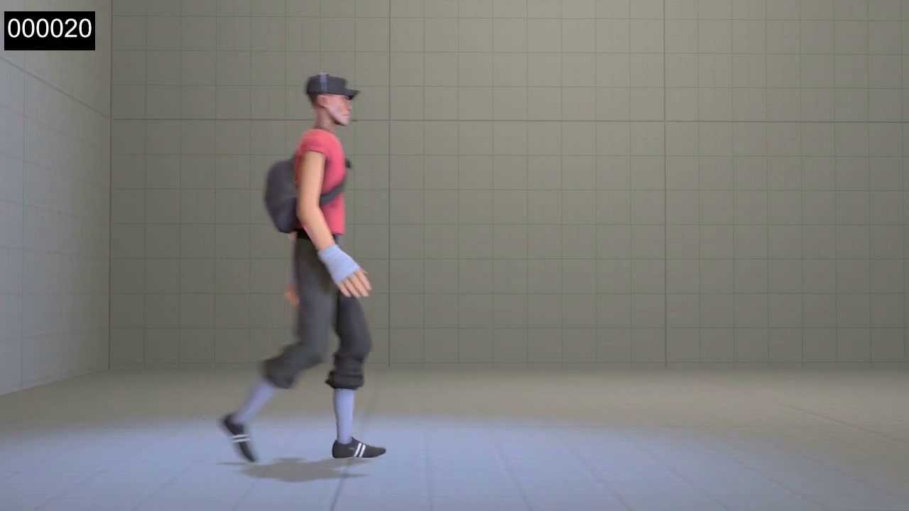 Wip Of Realistic Walk Cycle V2 Sfm Youtube