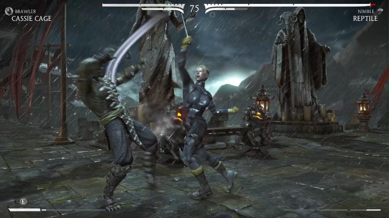 Mortal Kombat X_Cassie Cage/Brawler VS Reptile/Nimble