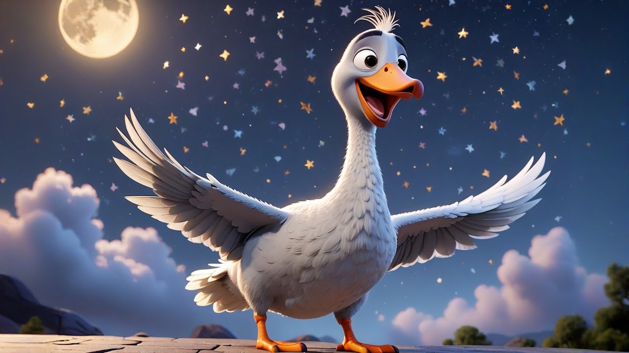 The Giggle Goose’s Funny Flight 🦢😂 | Learn Action Words & Animal | Fun Preschool Learning for Kids