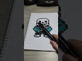 Sans Pixel Art | Рисунки по клеточкам #pixel #pixelideas #drawing