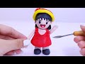 How to make chibi marukochan  polymer clay tutorial  stop motion clay