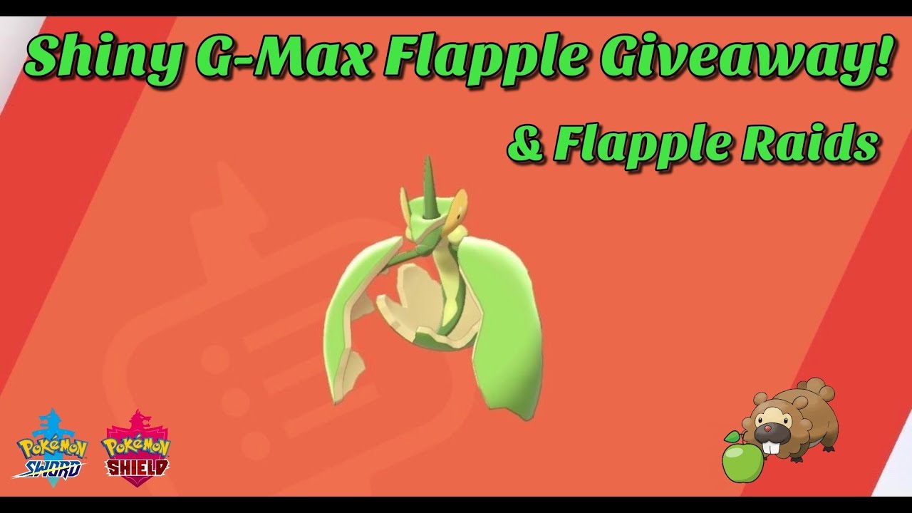 Pokemon Sword/Espada & Shield/Escudo: 🍏Shiny G-Max Flapple Giveaway/ De Regalo :v 🍏 Curfew day#9