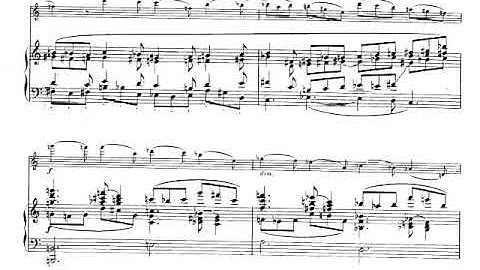 Olivier Messiaen - Theme and Variations for Violin and Piano (1932) [Score-Video]