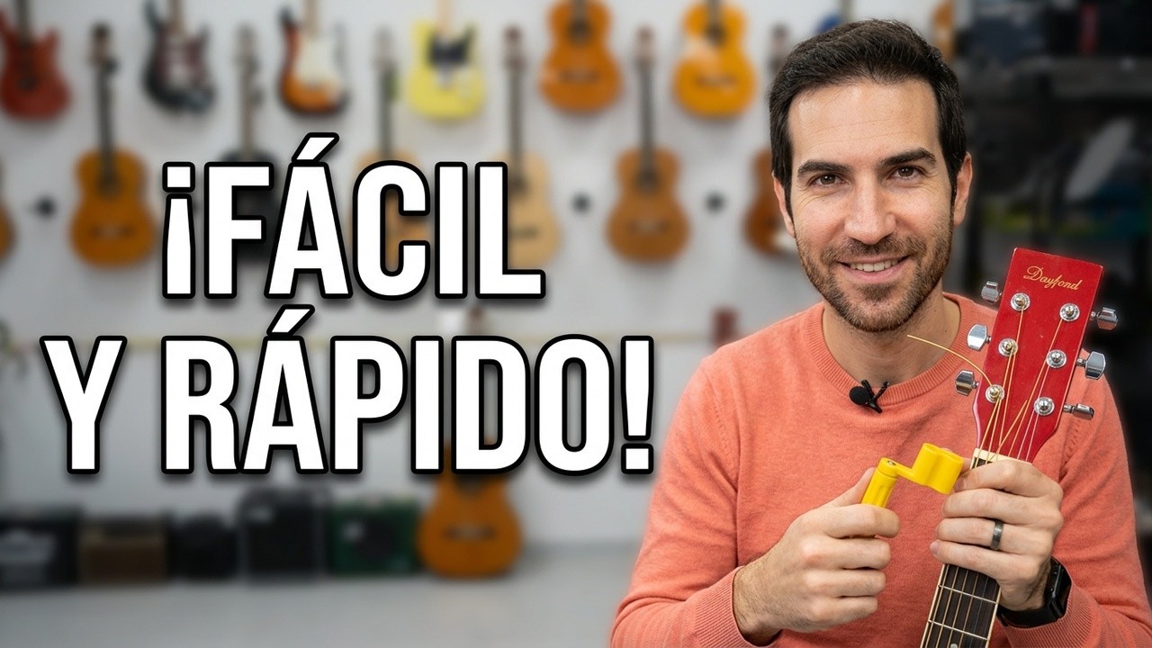 🎸 Cómo cambiar las Cuerdas de Guitarra Acústica - YouTube