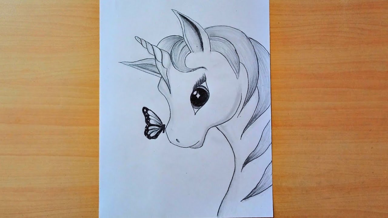 10 Amazing and Easy Step by Step Tutorials & Ideas on How to Draw a Unicorn  with Pencils…