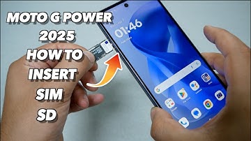 MOTO G Power  2025 How to insert SIM/SD Cards
