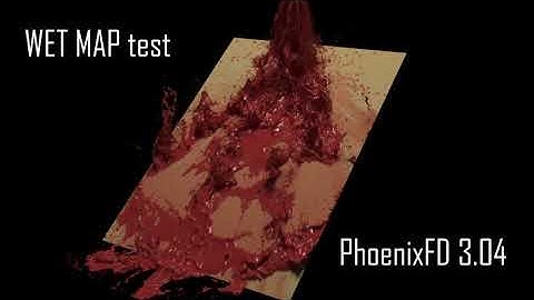 Wet Map test in PhoenixFD by Dipansu Halder