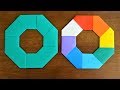折り紙 簡単なリースの作り方 【Origami】How to make a easy wreath