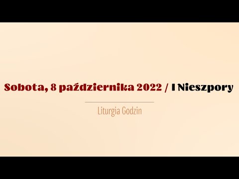 #Nieszpory | 8