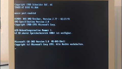 DOS Shell multi-tasking demo
