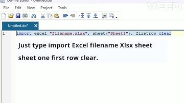 Import Excel file into #stata #datamanagement