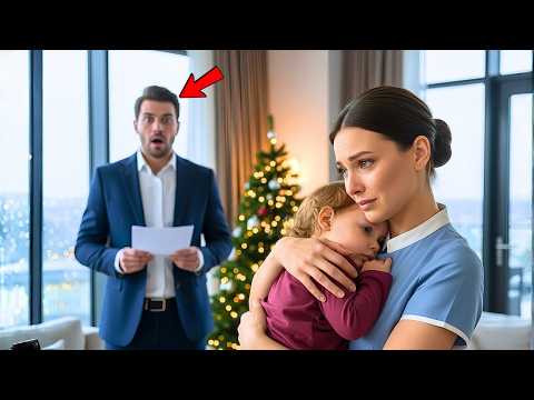 EN NOCHEBUENA, EN SU ÚLTIMO DÍA COMO NIÑERA, LA HIJA SORDA DEL MILLIONAIRE SUSURRÓ: "MAMÁ"