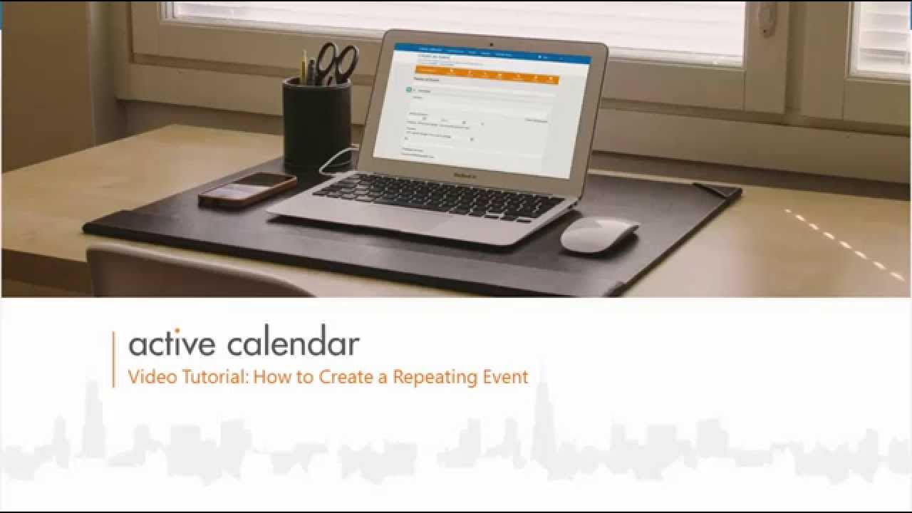 How to Create a Series Event Using Active Calendar