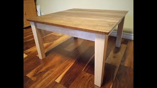Walnut & Maple Table Set Woodworking Project Construction
