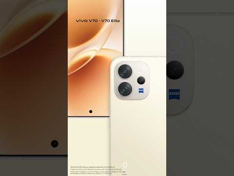 Stunning look perfected with a metal frame. The all-new vivo V70. Pre-book now!