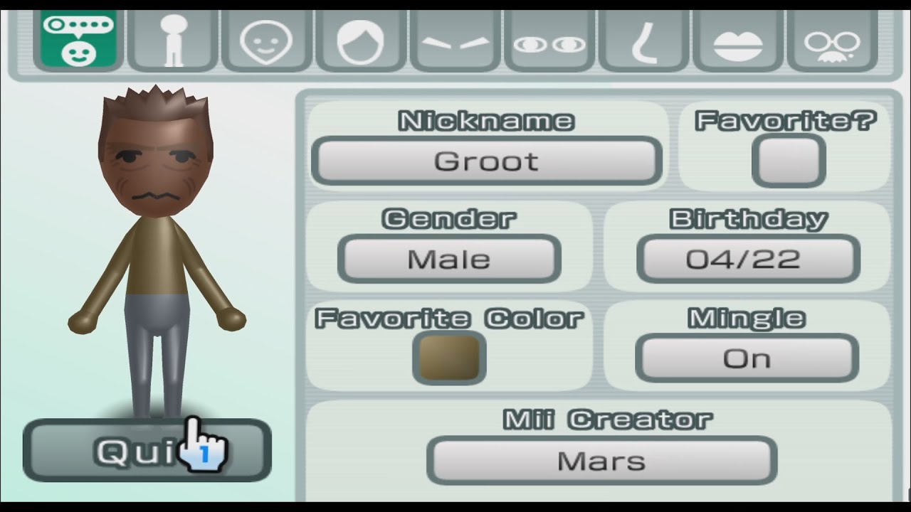Groot - Marvel - Mii 2382 - YouTube