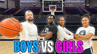 NBA vs WNBA: Boys vs Girls Basketball Challenge! w/ UCONN