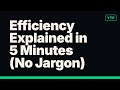Efficiency Explained in 5 Minutes (No Jargon)