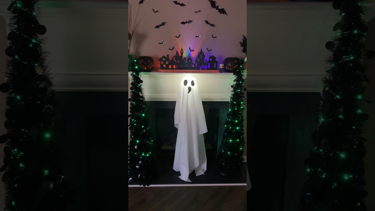 Lit Hanging Ghost DIY 